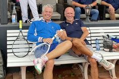 Die Sieger im Doppel Torsten Abrolat (lks.) und Tasso Schlosser (GW Neustadt).