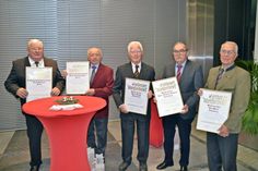 Die neuen Träger des Goldenen Meisterbriefes.