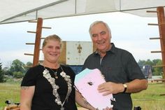 Schützenkönigin Yvonne Blunck-Rose und Jürgen Fischer, 1.  Vorsitzender Griebeler SV.