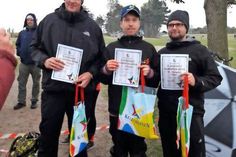 Die Open-Sieger 2016 (v. lks): Arne Landschoof (3. Platz), Sieger Andreas Kessner, Stefan Holm (2. Platz).