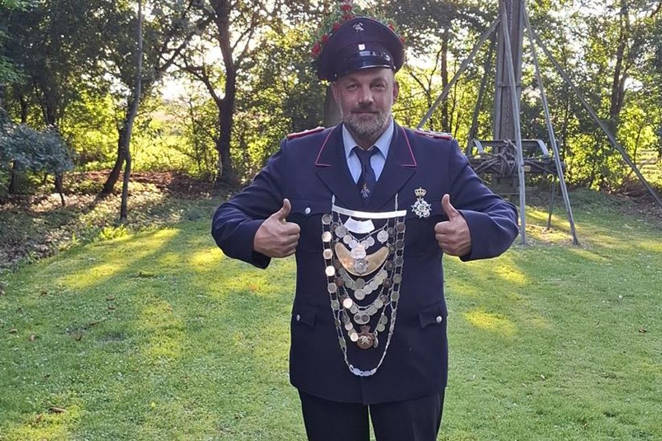 Andreas Schmidt ist der neue König der Freiwilligen Feuerwehr Grube.