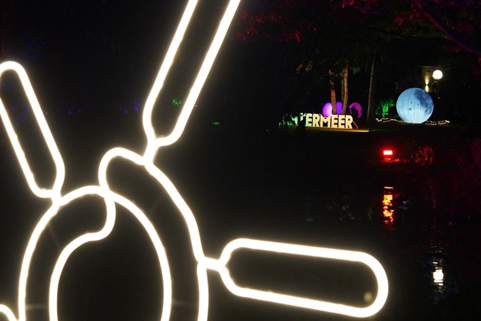 Die Grömitzer Sonne durfte natürlich beim Lichtermeer nicht fehlen.
