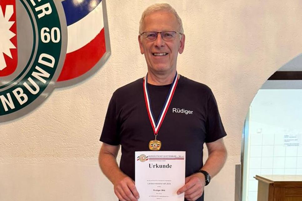 Rüdiger Witt freute sich über seinen 3.Platz.