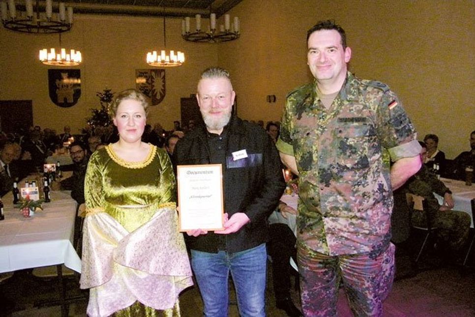 Die Heilige Barbara, Ehrenkanonier Mark Kollath und Oberstleutnant Ralph Stachowiak.