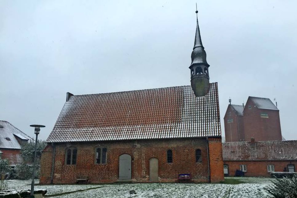 Auch die Hospitalkirche ist leicht eingezuckert.