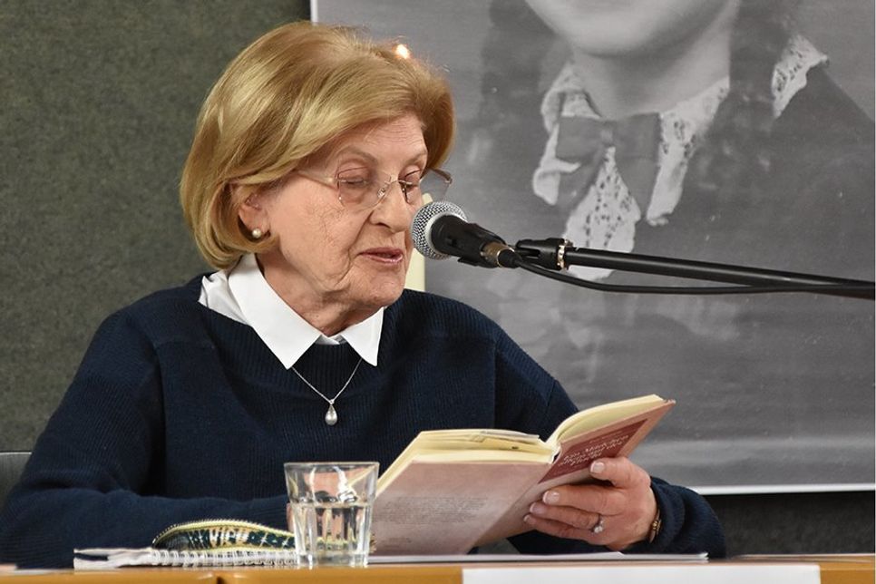 Die Auschwitz-Überlebende Eva Szepesi berichtete über ihre damaligen Erlebnisse als Zwölfjährige.