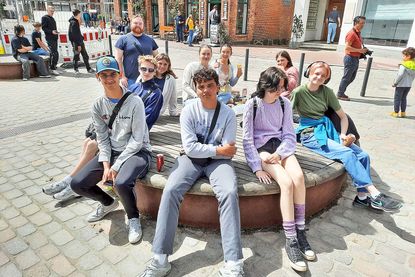 Ein Eis in der Eutiner Innenstadt.