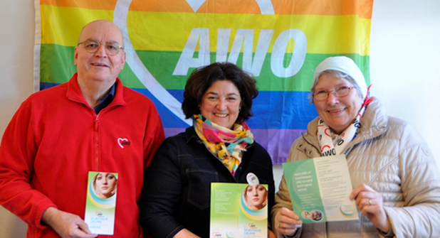 v.l.: Heider Heinrich (1. Vorsitzender), Nadine Kissler (Projektleiterin) und Margret Carmin (2. Vorsitzende)