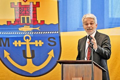 In einem knapp einstündigen Vortrag erläuterte Carlo Masala komplexe Zusammenhänge der aktuellen Sicherheitslage.