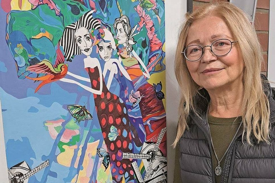 Brigyda Figwer-Bronk gestaltet detailreiche Bilder mit grafischem Touch und positiver Stimmung.