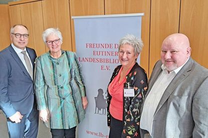 Thomas Piehl, Petra Kirner, Ricarda Bretthorst und Axel E. Walter (v.l.) begrüßten die Gäste zur 15. Neujahrsmatinee.