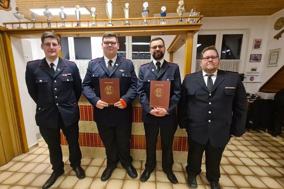 Sebastian Münchow, Paul Oehmke, Matthias Waack und Finn Hennings (v. lks.).
