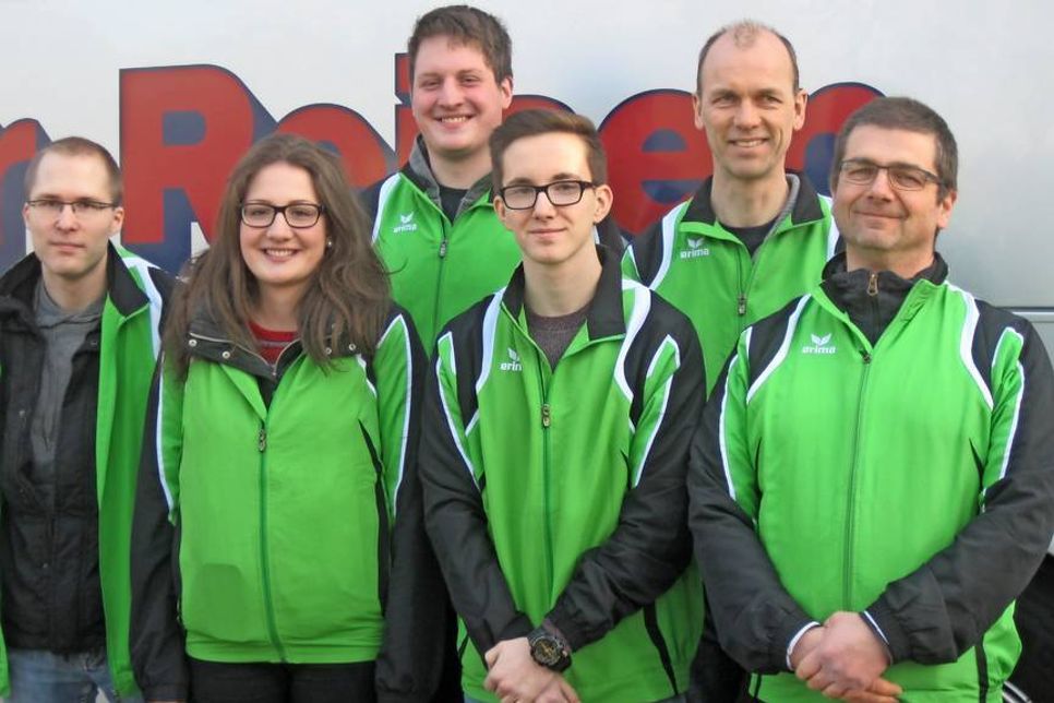 Florian Jeger, Lina Meier, Henrik Meier, Robin Jedtberg, Stephan Dohm, Andreas Berthold (v. lks.)