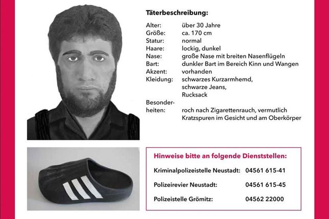 Mit diesem Phantombild sucht die Polizei nun nach einem möglichen Täter.