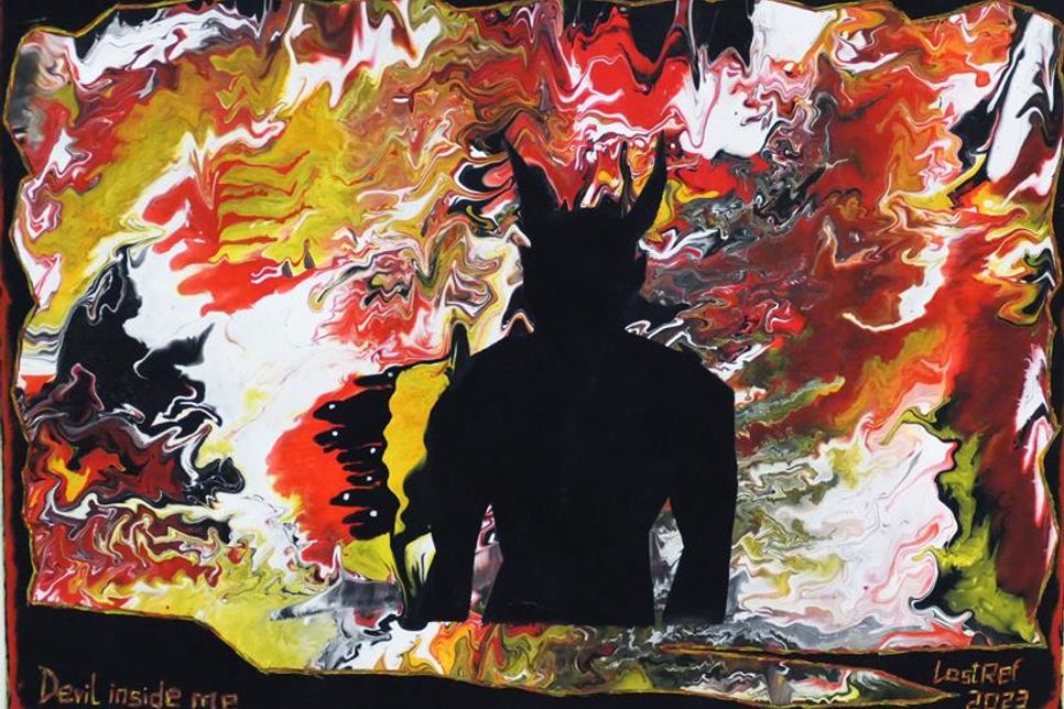 Der dritte Preis wurde Ronny Heise für das Bild „Devil inside me“ (Ausschnitt) verliehen.