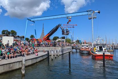 Das Warten auf die Mitfahrten in den Rettungsbooten lohnte sich. (Foto: FFW Grömitz)