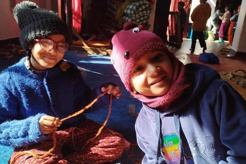 Kindergarten in Kathmandu.