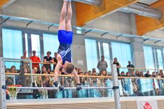 Begeisterung lösten die jüngsten Turner am Reck aus. Atemberaubende Drehungen gehörten zur Darbietung und zeigten, wieviel Talent und Können die Kinder mitbringen.