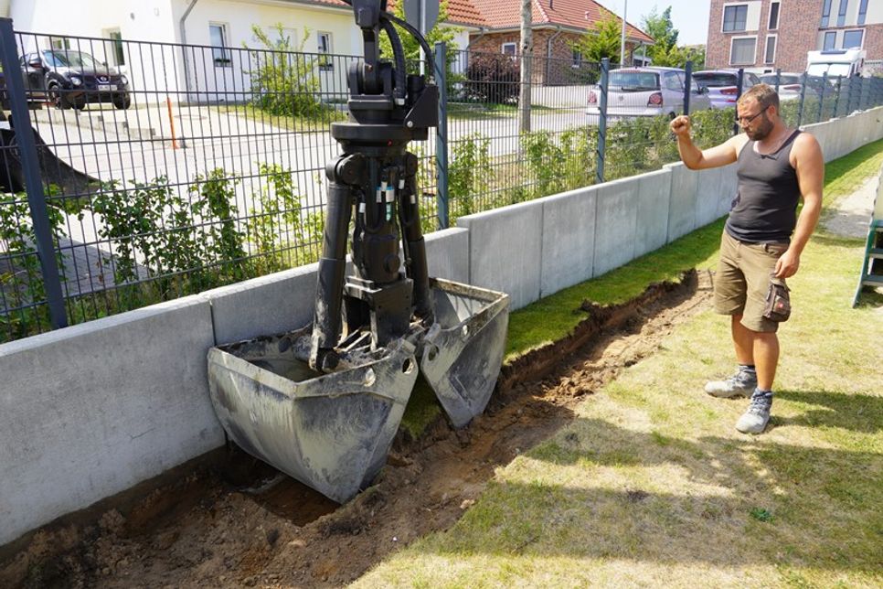 Der Erdaushub wurde von der Firma Gollan übernommen.