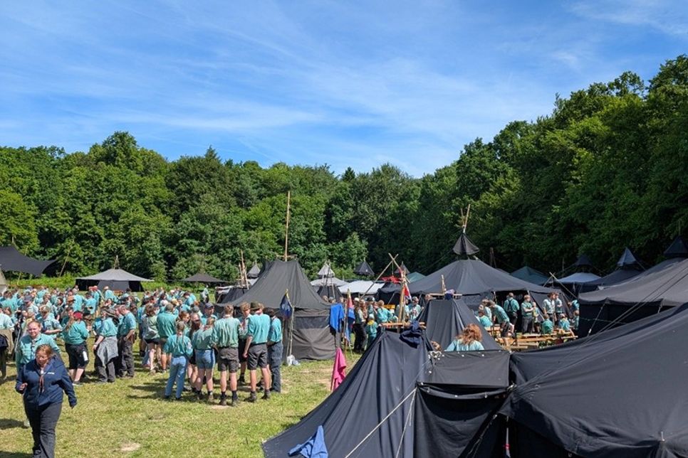 1.700 Pfadfinder waren aus dem Norden angereist.