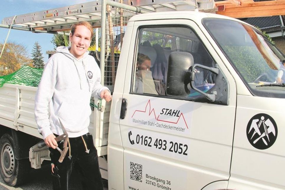 Dachdeckermeister Maximillian Stahl.