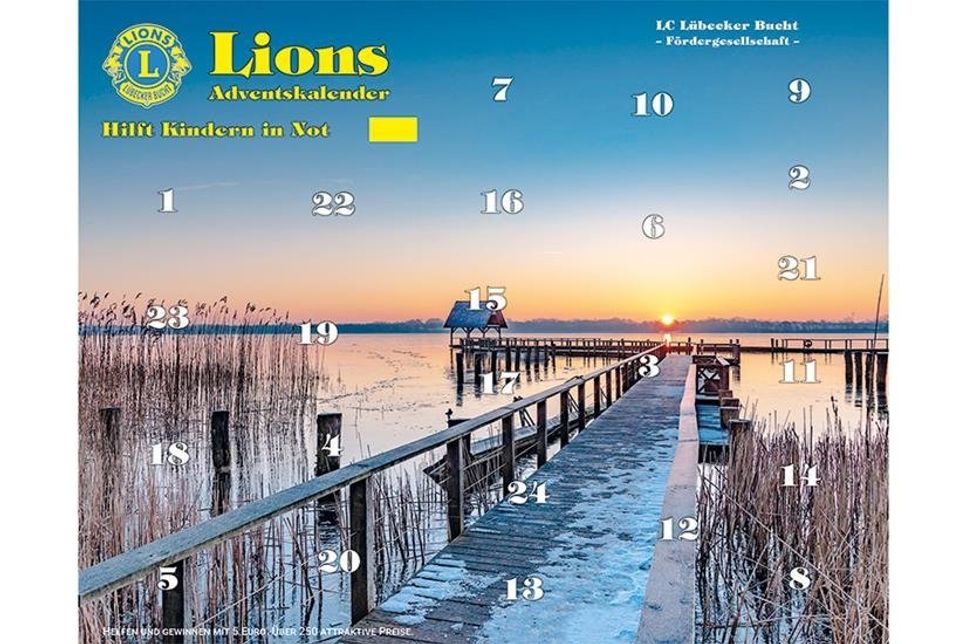 Alle 5.000 Adventskalender des Lions Club Lübecker Bucht  wurden für den guten Zweck verkauft. Das Foto stammt von Torsten Vollbrecht.