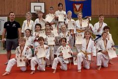 Erfolgreiche Nachwuchs Judokas.