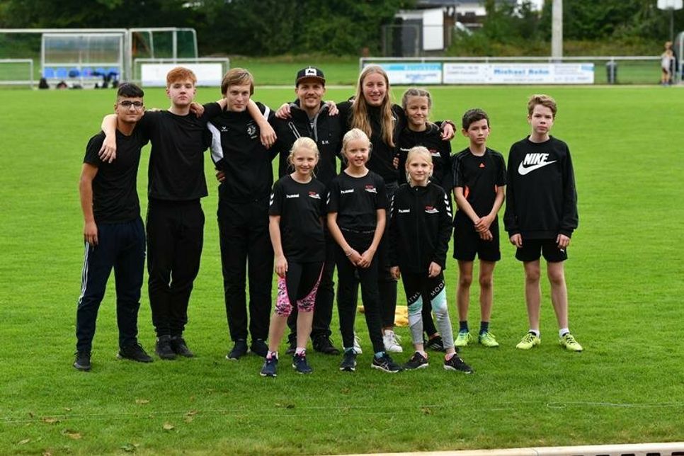 Erfolgreiche Leichtathleten des TSV Neustadt.