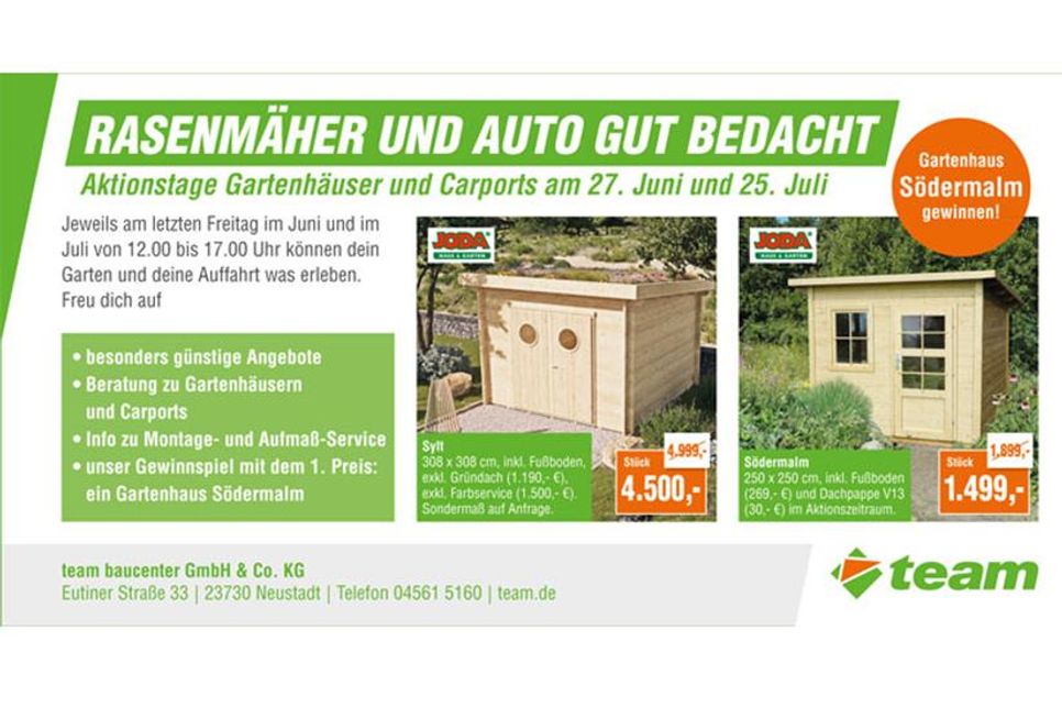 Aktionstag im team Baucenter