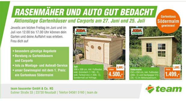 Aktionstag im team Baucenter