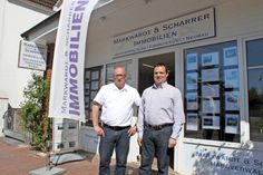 Norman Markwardt (re.) und Martin Scharrer am neuen Standort.