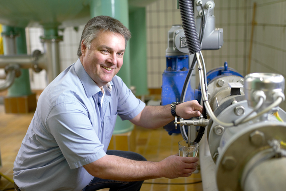 Thorsten Plath, Abteilungsleiter der ZVO-Wasserversorgung.