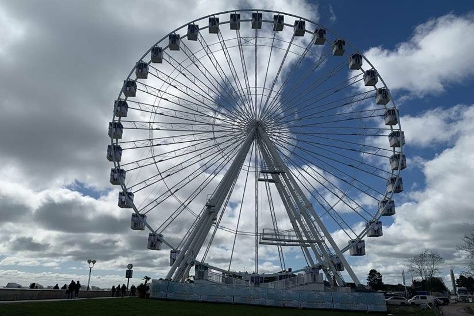 Das Riesenrad „La Noria“ ermöglicht einen atemberaubenden Blick über das Ostseebad Grömitz und die Lübecker Bucht.