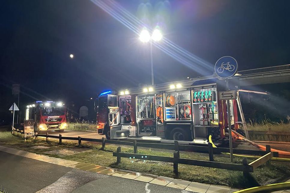 Kurz nach 22 Uhr wurde die Feuerwehr alarmiert.