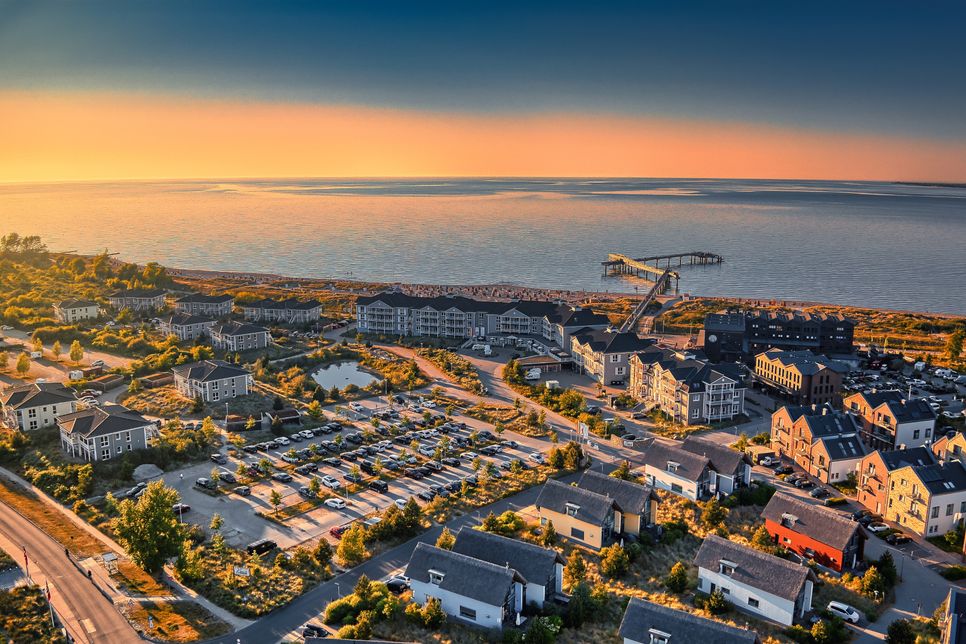 Heiligenhafen bei Sonnenuntergang