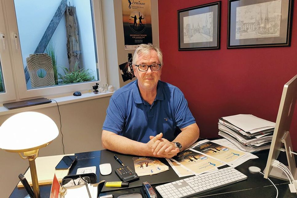 „OstseeTalent“-Initiator Andreas Czayka stellte sich den Fragen des „reporter“-Redakteurs.