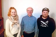 Der alte und neue Vorstandssprecher Hans-Günther Setter mit den „Grünen“-Nachwuchskräften Nele Johannsen und Patrick Bohle. (Foto: Grüne)
