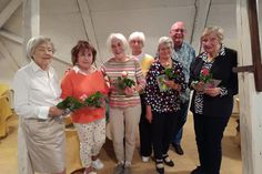 Elke Danielzick, Roswitha Bauer, Irmgard Gubitz, Christiane Hellwig, Gudrun Dittmer, Ulf Dittmer und Ursula Beth (v. lks.).