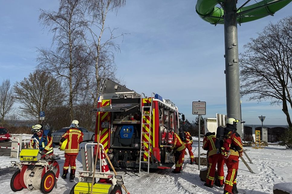 Feuerwehreinsatz wegen einer Rauchentwicklung in einer Lüftungsanlage.