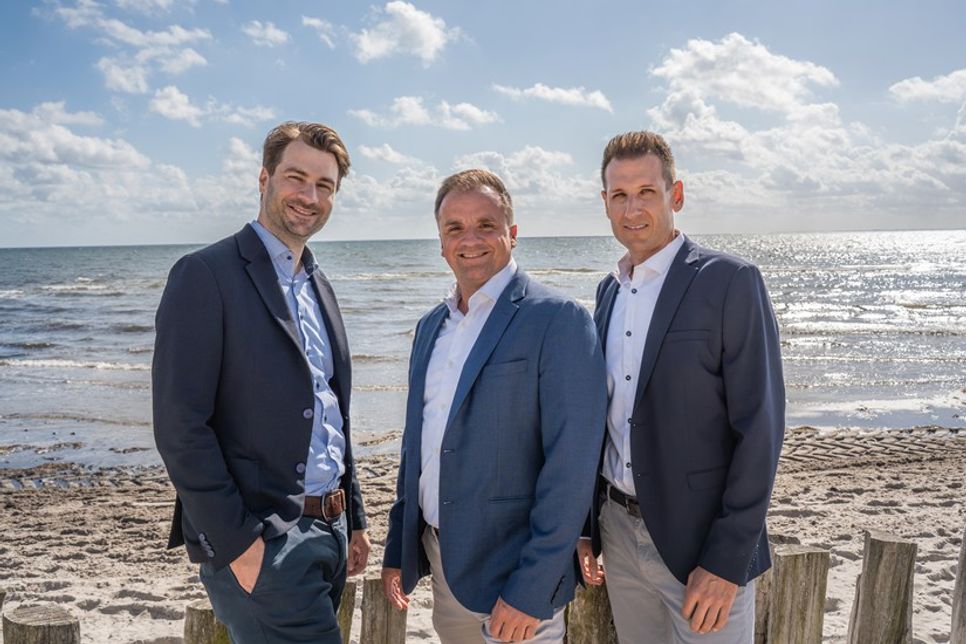Das MEE(H)R FINANZ-Team (v. lks.): Nils Wilhelm, Geschäftsführer Michael Breuer und Jan-Peter Feldhoff.