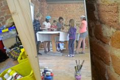 Kinderworkshop in Cismar.