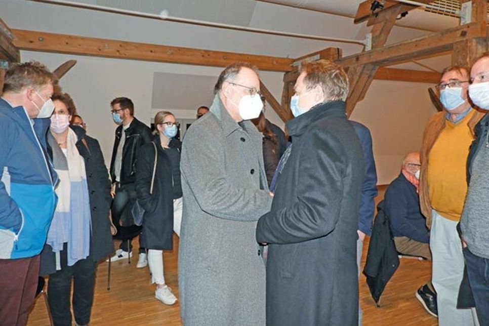 Abschied: Für Carsten Behnk (re.) endet die Zeit als Bürgermeister.