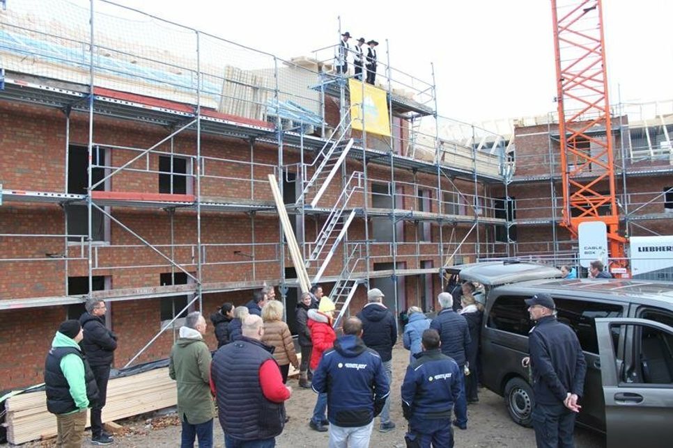 4,2 Millionen Euro Investitionsvolumen: Der Rohbau für die 23 Wohnungen ist innerhalb von neun Monaten entstanden.