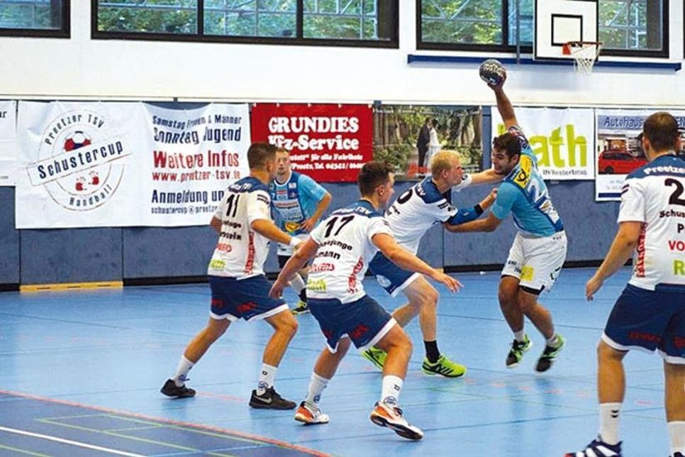 Das geballte Preetzer Abwehrbollwerk.