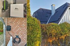 18 Solarmodule auf dem Dach, dazu ein Wechselrichter, eine Wallbox und eine Brötje-Wärmepumpe geben ein solides Komplettpaket ab.