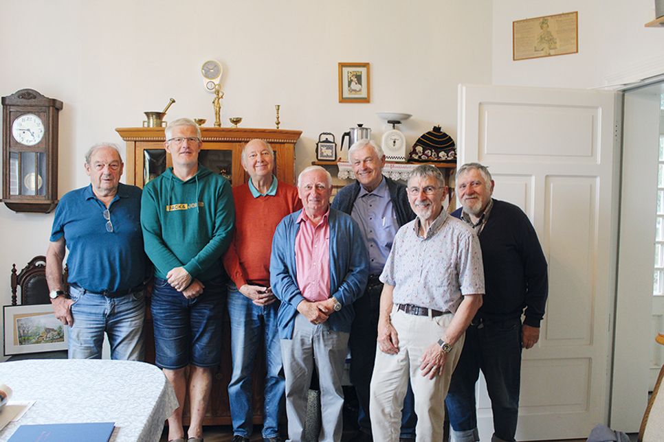 Der Vorstand des Fördervereins (v.li.): Jan Krause, Jens-Uwe Jungclaussen, Bernd Voigt, Uwe Zöllner, Erich Marowski, Rainer Wagner und Ehrenmitglied Ulrich Barkmann. Es fehlt Jens Bartels.