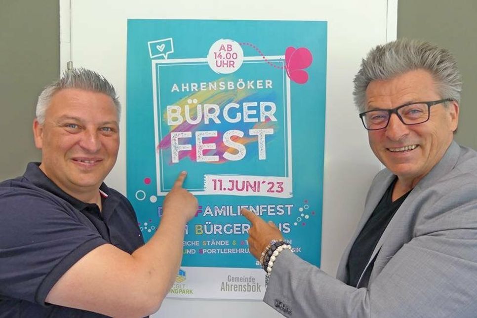 Statt Neujahrsempfang wird es bunt: Die Gemeinde Ahrensbök lädt am kommenden Sonntag, dem 11. Juni ab 14 Uhr alle herzlich ein zum großen Bürgerfest rund ums Bürgerhaus.