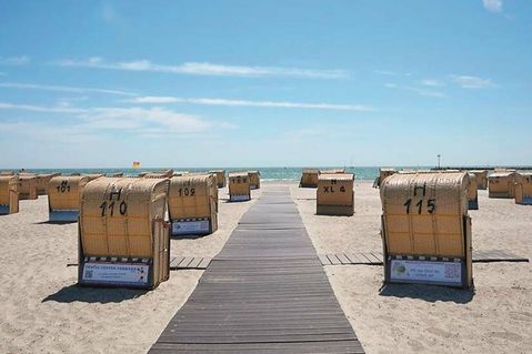 Traumhafte Badebedingungen gibt es am Südstrand Fehmarn.