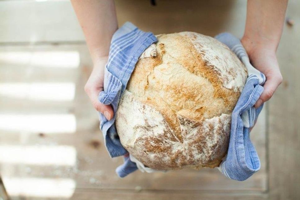 Frisches Brot vom Bäcker.