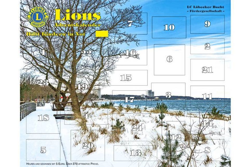 So sieht der Lions Adventskalender 2018 aus. (Foto: Torsten Vollbrecht)
